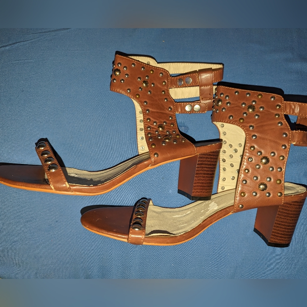 TORRID Ankle Studded Chunky Sandals 12